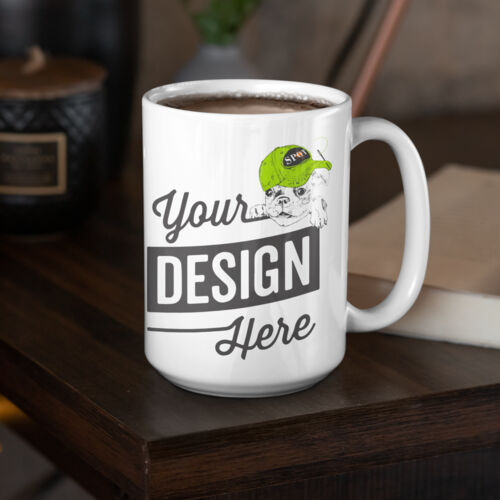 15 oz. NO MINIMUM Full Color Printed Ceramic Mug Thumbnail